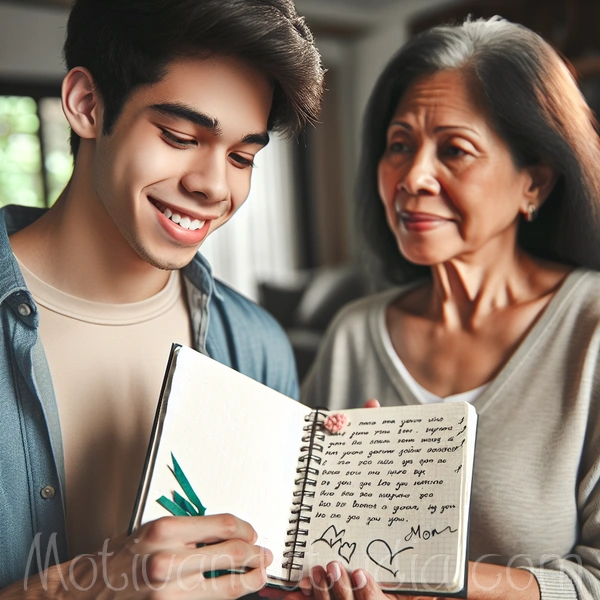 Frases cortas y bonitas expresadas por un hijo para su madre.