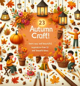 Manualidad de otoño para niños con 23 ideas fáciles y bonitas.