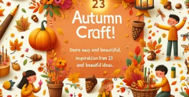 Manualidad de otoño para niños con 23 ideas fáciles y bonitas.