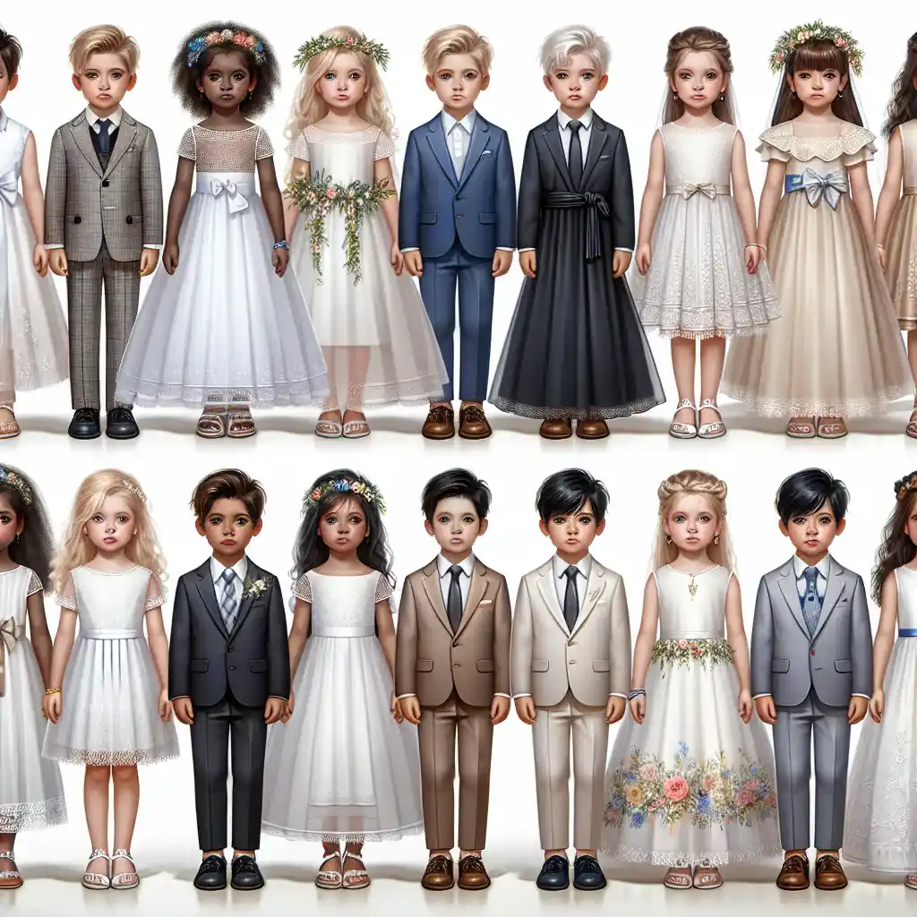 15 trajes modernos para Primera Comunión, incluyendo opciones sin vestidos.