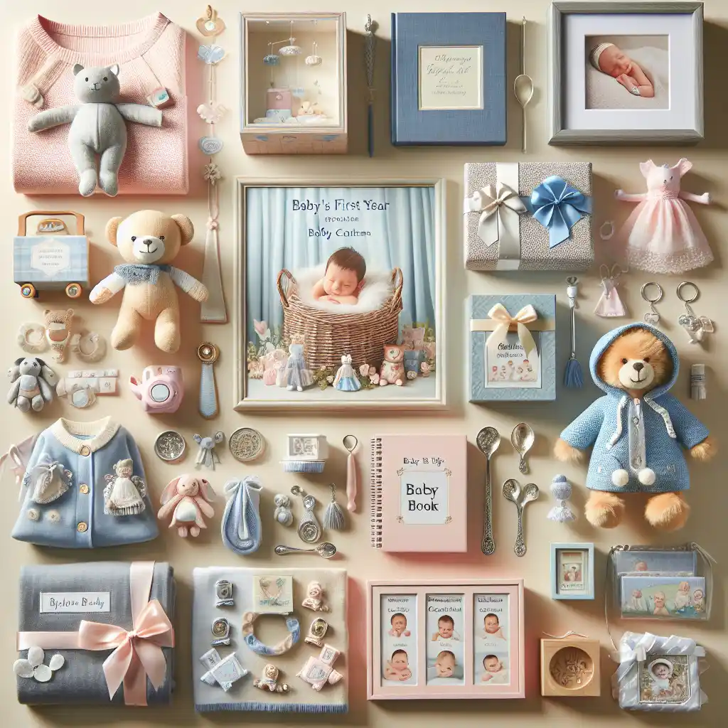 Imagen que ilustra 11 regalos originales para bebés en un bautizo.