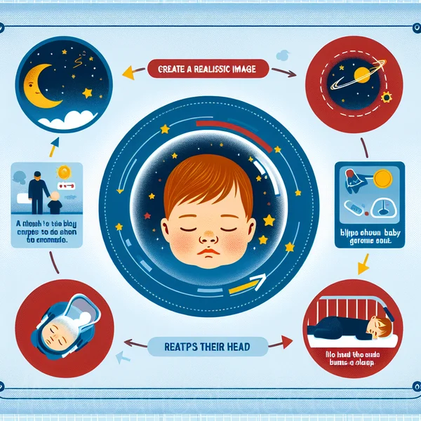 Infografía sobre las acciones a seguir si un bebé se golpea la cabeza y luego se duerme.